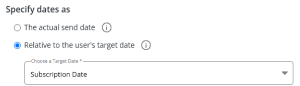 specify dates as